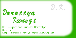 dorottya kunszt business card